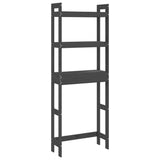Vidaxx toiletstativ 63x26x171 cm solid fyrretræ grå
