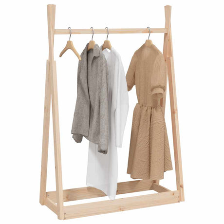 Vidaxx tøjstativ 100x45x150 cm massivt fyrretræ