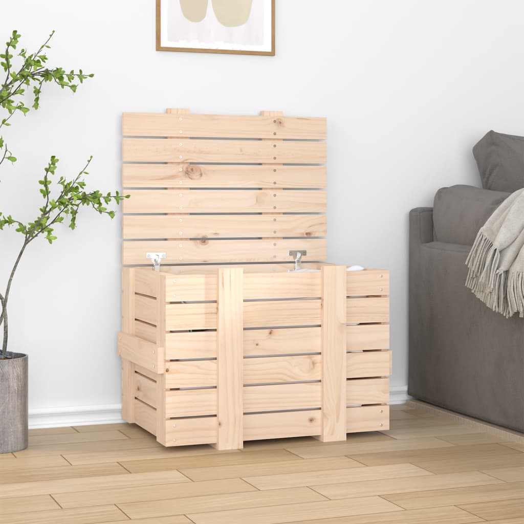 Vidaxx opbevaringsboks 58x40.5x42 cm fast fyrretræ
