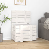Vidaxx opbevaringsboks 58x40.5x42 cm Solid fyrretræ hvid