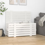 Vidaxx opbevaringsboks 91x40,5x42 cm massiv fyrretræ hvid