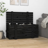 Vidaxx opbevaringsboks 91x40.5x42 cm Solid fyrretræ sort