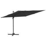 Vidaxx flydende parasol med LED -belysning 400x300 cm sort