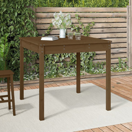 Vidaxl tuintafel 82,5x82,5x76 cm massief grenenhout honingbruin