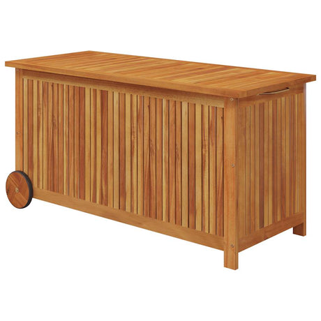Vidaxl tuinbox met wieltjes 113x50x58 cm massief acaciahout