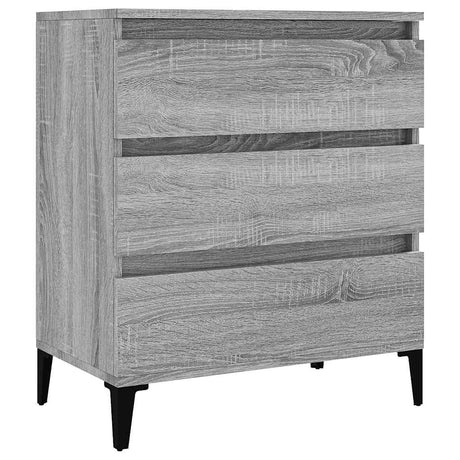 Vidaxl dressoir 60x35x70 cm bewerkt hout grijs sonoma eikenkleurig