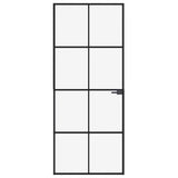 VIDAXX Interiør dør 83x201,5 cm tempereret glas og aluminium smal sort sort
