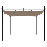 Vidaxl pergola met uitschuifbaar dak 295x292x230 taupe