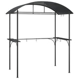 Vidaxx Barbecue Pavilion med sidehylder 220x115x230 cm stål antracit