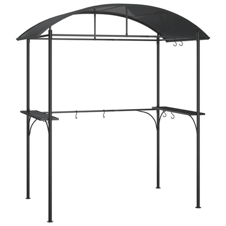 Vidaxx Barbecue Pavilion med sidehylder 220x115x230 cm stål antracit