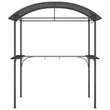 Vidaxx Barbecue Pavilion med sidehylder 220x115x230 cm stål antracit