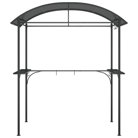 Vidaxx Barbecue Pavilion med sidehylder 220x115x230 cm stål antracit