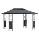 Vidaxx Gazebo med tag 400x300x270 cm stål antracit