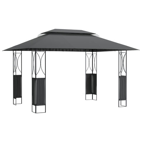 Vidaxx Gazebo med tag 400x300x270 cm stål antracit