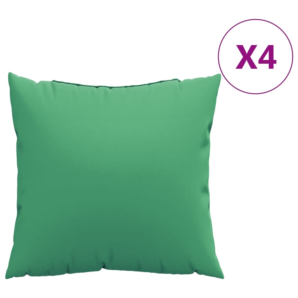 VidaXL sofahynder 4 stk 40x40 cm stof grøn