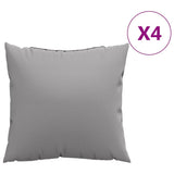 Vidaxl Sofa Puder 4 PCS 50x50 cm stofgrå