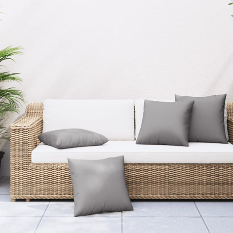 Vidaxl Sofa Puder 4 PCS 50x50 cm stofgrå