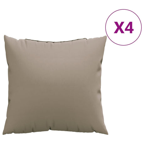 Vidaxl Sofa Puder 4 PCS 50x50 cm Stof Taupe