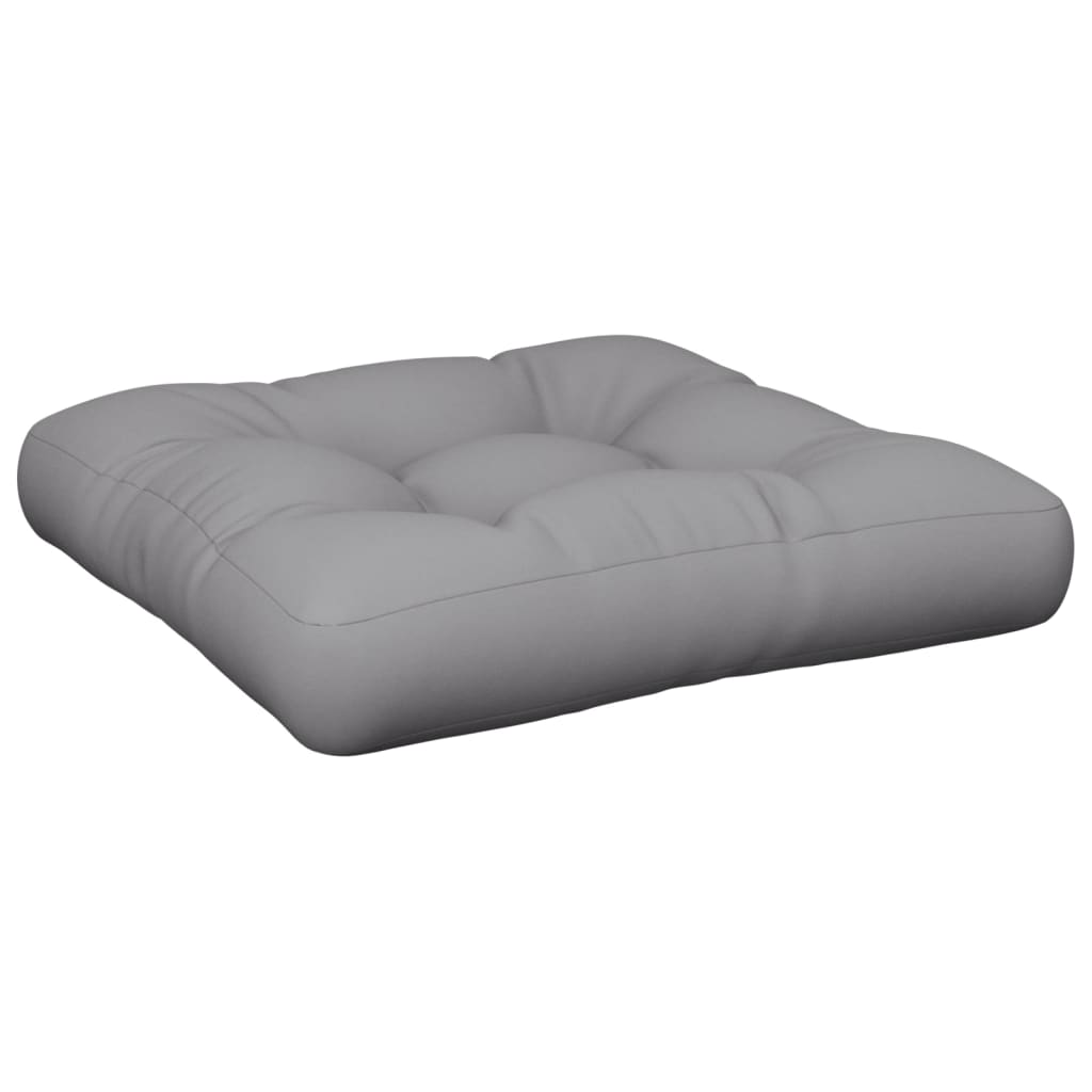 Vidaxl Palle Pushion 50x50x12 cm stof grå