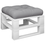 Vidaxl Palle Pushion 50x50x12 cm stof grå