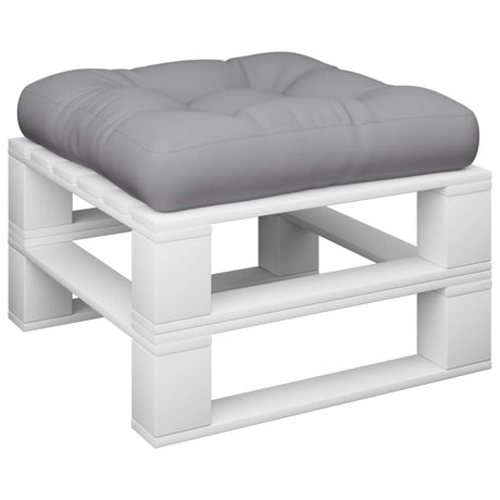 Vidaxl Palle Pushion 50x50x12 cm stof grå