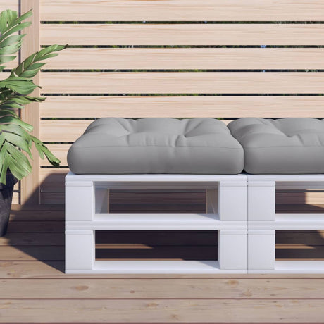 Vidaxl Palle Pushion 50x50x12 cm stof grå