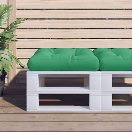 Vidaxl Pallet Pushion 50x50x12 cm stofgrøn