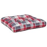 VIDAXX PALLET PUSHION 50x50x12 cm Stof Diamond Mønster Rød