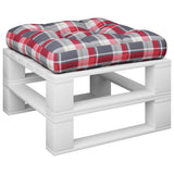 VIDAXX PALLET PUSHION 50x50x12 cm Stof Diamond Mønster Rød