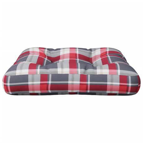 VIDAXX PALLET PUSHION 50x50x12 cm Stof Diamond Mønster Rød