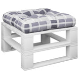 Vidaxx Pallet Pushion 50x50x12 cm Stof Diamond Mønster Grå