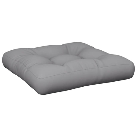 Vidaxl Palletpude 60x60x12 cm stof grå