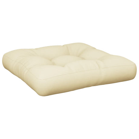 Vidaxl Pallet Pushion 60x60x12 cm stofcreme-farvet