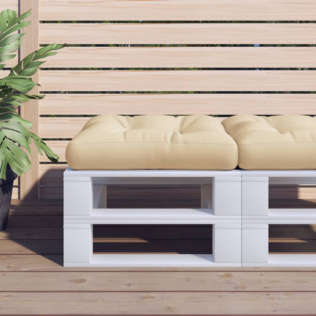 Vidaxl Palle Pushion 60x60x12 cm stof beige