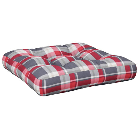 VIDAXX PALLET PUSHION 60x60x12 cm stof Diamond Mønster Rød