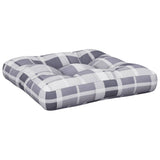 Vidaxl Pallet Pushion 60x60x12 cm Stof Diamond Mønster Grå