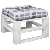 Vidaxl Pallet Pushion 60x60x12 cm Stof Diamond Mønster Grå
