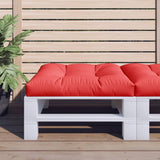 Vidaxl Palletpude 70x70x12 cm stof rød