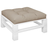 VidaXL pallepude 70x70x12 cm stof taupe