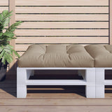 VidaXL pallepude 70x70x12 cm stof taupe