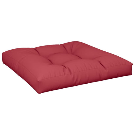 Vidaxl Pallet Pushion 70x70x12 cm Stof Vin rød