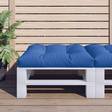 VidaXL pallepude 70x70x12 cm stof kongeblå