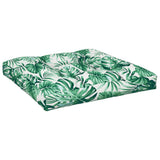 VidaXL pallepude bladmønster 70x70x12 cm