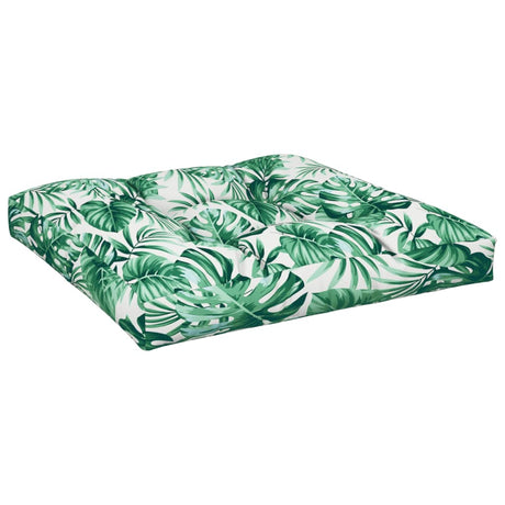 VidaXL pallepude bladmønster 70x70x12 cm