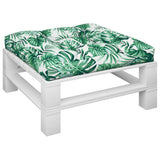 VidaXL pallepude bladmønster 70x70x12 cm