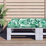 VidaXL pallepude bladmønster 70x70x12 cm