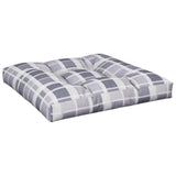 Vidaxl Pallet Pushion 70x70x12 cm Stof Diamond Mønster Grå