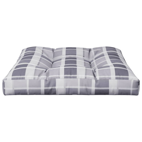 Vidaxl Pallet Pushion 70x70x12 cm Stof Diamond Mønster Grå