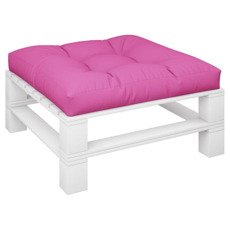 VidaXL pallepude 70x70x12 cm stof pink