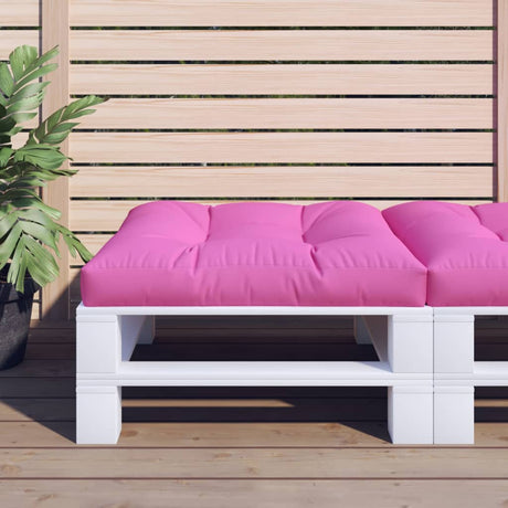 VidaXL pallepude 70x70x12 cm stof pink